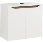Weiße PELIPAL Quickset Waschbeckenunterschränke & Badunterschränke mit Schublade Breite 50-100cm, Höhe 50-100cm, Tiefe 0-50cm 