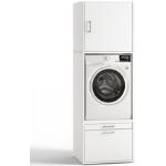 Weiße Waschturm Waschmaschinenschränke &   Waschmaschinenregale Breite 50-100cm, Höhe 200-250cm, Tiefe 50-100cm 
