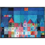 wash+dry Fußmatte Colourful Houses by Eugen Stross waschbar, Größe:50 x 75 cm