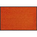 Orange Fußmatten waschbar aus Polyamid maschinenwaschbar 
