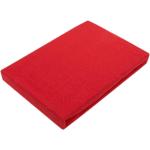 Rote Spannbettlaken & Spannbetttücher aus Jersey trocknergeeignet 220x200 