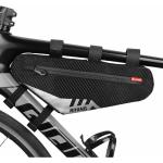 Reduzierte Schwarze Lack-Optik Fahrradtaschen wasserdicht 2l mit Reißverschluss aus Leder Klein 