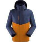 Braune Wasserdichte Winddichte Atmungsaktive 3-in-1 Jacken mit Reißverschluss aus Fleece für Herren Größe XL für den für den Herbst 
