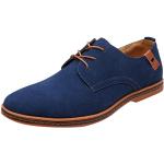 Blaue Business MTB Schuhe aus Leder wasserfest für Herren Größe 45 für den für den Winter 
