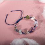 Lila Mondstein Armbänder mit Aquamarin für Damen 