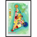 Reduzierte Bunte Wassily Kandinsky Poster aus Papier mit Rahmen 