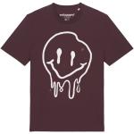 Rote Emoji Smiley Nachhaltige T-Shirts aus Baumwolle für Herren Größe XL 