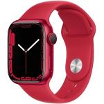 Rote Apple Watch Smartwatches aus Aluminium mit GPS mit LTE zum Sport 