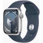 Silberne 5 Bar wasserdichte Apple Watch Smartwatches aus Aluminium mit OLED-Zifferblatt mit GPS mit WLAN zum Sport 