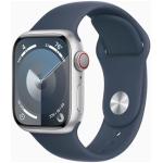 Silberne 5 Bar wasserdichte Apple Watch Smartwatches aus Kristall mit OLED-Zifferblatt mit GPS mit LTE zum Sport 