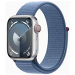 Silberne 5 Bar wasserdichte Apple Watch Smartwatches aus Kristall mit OLED-Zifferblatt mit GPS mit LTE zum Sport 