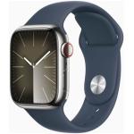 Saphirblaue 5 Bar wasserdichte Apple Watch Smartwatches aus Edelstahl mit OLED-Zifferblatt mit GPS mit LTE zum Sport 