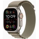 Saphirblaue 10 Bar wasserdichte Apple Watch Ultra Smartwatches aus Titan mit OLED-Zifferblatt mit GPS mit LTE 