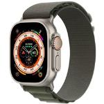 Watch Ultra GPS + Cellular 49mm Titanium Case with Green Alpine Loop - Small