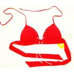 Rote WATERCULT Bandeau Bikinitops aus Polyamid für Damen Größe S 