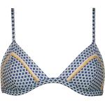 Reduzierte Bunte Maritime WATERCULT Bikini-Tops aus Polyamid mit verstellbaren Trägern für Damen Größe L 