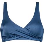 Blaue WATERCULT Bikini-Tops aus Polyamid für Damen Übergrößen 