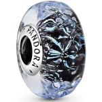 Reduzierte Dunkelblaue PANDORA Charms mit Meer-Motiv aus Silber für Damen 1-teilig 