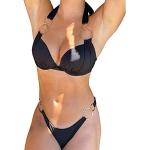 Schwarze Sexy Bandeau Bikinitops für Damen Größe XL 