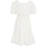Weiße Kurzärmelige We Fashion Maxi Maxikleider für Kinder & lange Kinderkleider mit Volants Größe 158 