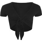 Schwarze Casual Kurzärmelige WearAll V-Ausschnitt Brautmode & Hochzeitsmode für Damen Größe S 