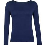 Marineblaue Langärmelige WearAll T-Shirts für Damen Größe M 