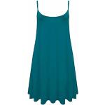 WearAll Damen Mini-Kleid mit Trägern, ärmellos, Übergröße, Gr. 44-54 Gr. 46-48, blaugrün