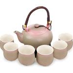 Reduzierte Rosa Retro Chinesische Teeservice 600 ml aus Keramik 