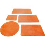 Orange Badematten & Duschvorleger aus Polyester maschinenwaschbar 