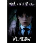 Schwarze Wednesday Die Addams Family Wednesday Addams Poster aus Papier Hochformat 