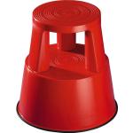 Rote Wedo Arbeitshocker aus Kunststoff mit Rollen Breite 0-50cm, Höhe 0-50cm, Tiefe 0-50cm 
