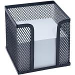 WEDO® Zettelbox OFFICE 10 x 10 x 10 cm (B x H x T) 9,2 x 9,2 cm (B x H) 700 Bl. gefüllt Metall schwarz