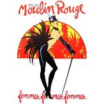 Wee Blue Coo Burlesque Moulin Rouge Paris Girls Unframed Wall Art Print Poster Home Decor Premium Mädchen Wand Zuhause Deko