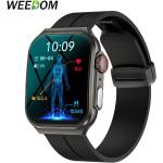 Anthrazitfarbene Wasserdichte Smartwatches mit Touchscreen-Zifferblatt mit Alarm mit Bluetooth für Herren zum Sport 