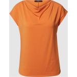 Reduzierte Orange Unifarbene Max Mara Weekend by Max Mara Wasserfall-Ausschnitt T-Shirts für Damen Größe M 