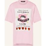 Reduzierte Pinke Max Mara Weekend by Max Mara T-Shirts mit Pailletten aus Baumwolle für Damen Größe S 