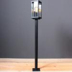 Schwarze Karo Eco-Light Wegeleuchten & Wegbeleuchtungen aus Aluminium dimmbar E27 