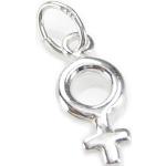 Weibliches Symbol TINY Sterling Silber Charm .925 x 1 Womens Women Signs Charms