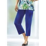 Royalblaue 7/8-Hosen aus Polyester für Damen Größe L 