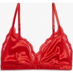 Rote Monki Triangel-BHs aus Spitze mit verstellbaren Trägern für Damen Größe XXS 