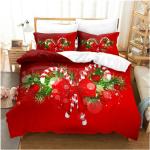 Reduzierte Bettwäsche Sets & Bettwäsche Garnituren mit Weihnachts-Motiv aus Polyester 200x200 