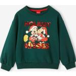 Tannengrüne Minnie Mouse Entenhausen Minnie Maus Kindersweatshirts mit Maus-Motiv mit Pailletten für Mädchen Größe 110 