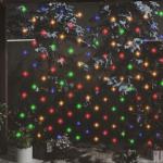 Bunte Lichterbäume mit Weihnachts-Motiv 