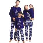 Marineblaue Sexy Damennachtwäsche & Damenhomewear mit Weihnachts-Motiv aus Polyester Größe S Weihnachten für den für den Herbst 