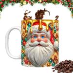 Reduzierte Schokoladenbraune Weihnachtstassen aus Keramik 