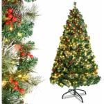 Dunkelgrüne 210 cm LED-Weihnachtsbäume 