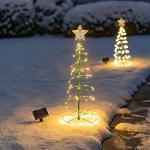 Bunte Lichterketten Innen mit Weihnachts-Motiv 
