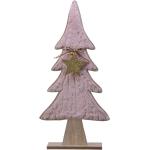 Pinke 60 cm Weihnachtsbäume aus Holz 