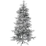 Reduzierte Weiße Beliani Künstliche Weihnachtsbäume aus Metall mit Schnee 