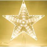 Reduzierte Goldene Christbaumspitzen LED beleuchtet 